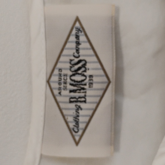 B. moss | Vintage Off-white button-down blouse | Women's L - Picture 6 of 7